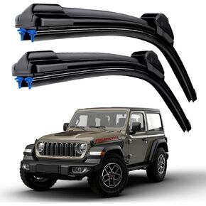 Dual Rubber Blade Windshield Wipers For 2025 2024 2023 2022 2021 Jeep Wrangler & Gladiator 2020 2019 2018 2017 2016 2015 2014 2013 2012-2000 Wiper Blades (16"+16") in Saudi Arabia
