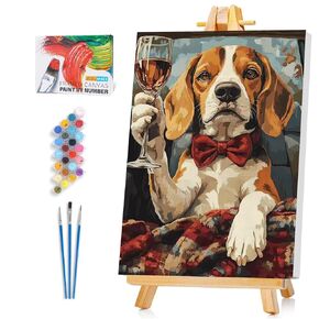 Framed Paint by Numbers Kit for Adults Beginner & Kids Ages 8-12, Funny Cat Paint by Numbers with frame, without Easel, DIY Acrylic Number Painting for Adults Animal for Home Decor Gift 8 x 12 Inch in Saudi Arabia