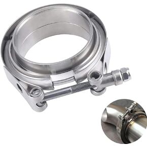 2.0 Inch V Band Clamp with Flange Male Female Stainless Steel 2PCS exhaust clamp exhaust pipe exhaust flange repair kit muffler clamp in Saudi Arabia