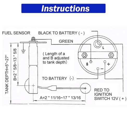 2 "52 مللي متر مقياس مستوى الوقود 12 فولت خزان الوقود إرسال وحدة 240-33ohm الوقود الاستشعار E-1/2-F مؤشر متر ل قارب سيارة شاحنة RV دراجة نارية in Kuwait