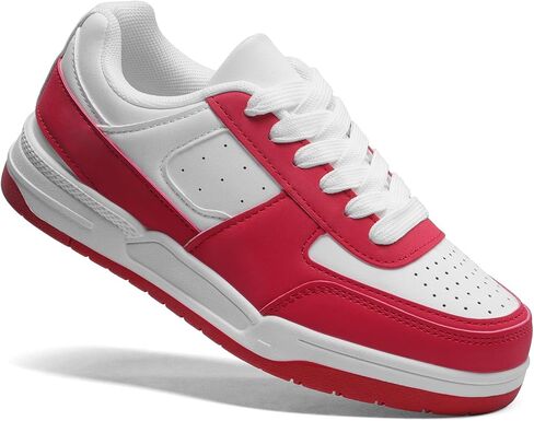 FabKids Girls' Vintage Tennis Shoes Classic Sneakers Breathable Non-Slip Athletic Shoes Cute Lace Up Casual Shoes for Kids in Saudi Arabia