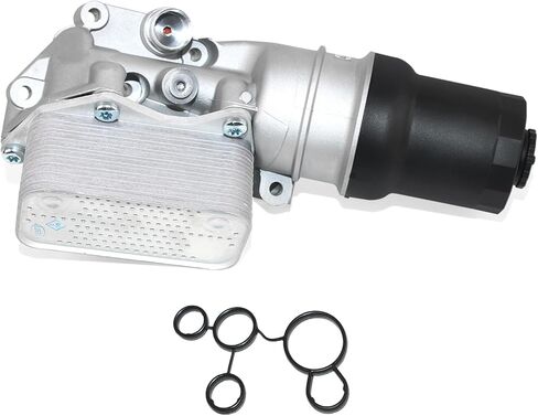 Upgraded Aluminum Oil Cooler Filter Housing Compatible with 2011-2013 Volkswagen Jetta Sedan 2012-2014 Passat Beetle 2.5L Replaces # 07K115397E in Saudi Arabia