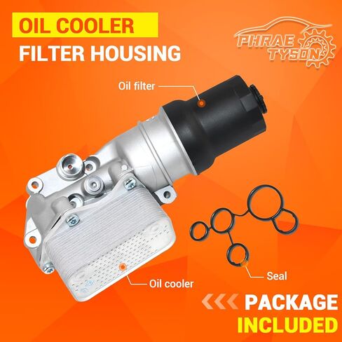 Upgraded Aluminum Oil Cooler Filter Housing Compatible with 2011-2013 Volkswagen Jetta Sedan 2012-2014 Passat Beetle 2.5L Replaces # 07K115397E in Saudi Arabia