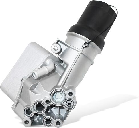 Upgraded Aluminum Oil Cooler Filter Housing Compatible with 2011-2013 Volkswagen Jetta Sedan 2012-2014 Passat Beetle 2.5L Replaces # 07K115397E in Saudi Arabia