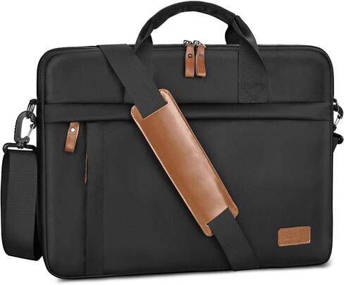 ESTARER Mens Messenger Bag 17-17.3 Inch Laptop Bag Water-resistant Canvas, College/Work/Travel Computer Shoulder Bag with Pencil Case Pouch, Dark Grey in Saudi Arabia