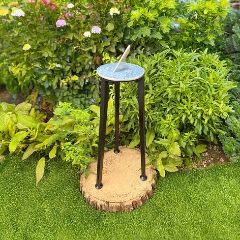 Anniversary Sundial Gift for 15th Crystal Wedding Anniversary in 2026 - Recycled Metal Home Decor Or Garden Present Idea - Handmade in UK for Him, Her Parents Or Couples 15 Year Celebration in Saudi Arabia