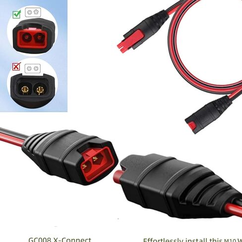2PCS GC004 X-Connect 10.5-Feet Compatible with NOCO Battery Charger Accessories, Extension Cable Accessory Fits for Genius Smart Battery Chargers Cable in Saudi Arabia