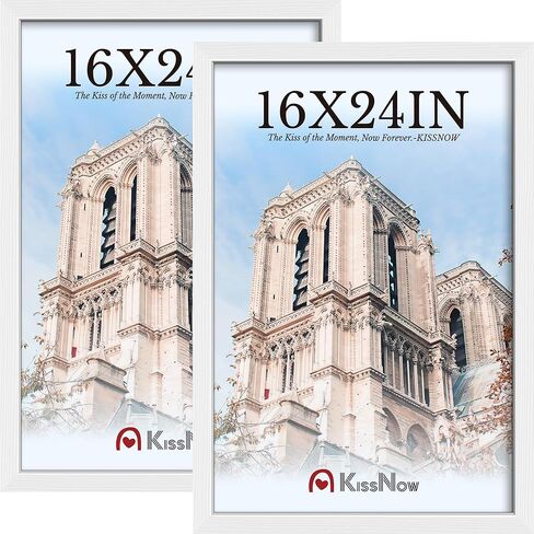 12x18 Poster Frame 2 Pack, Textured Black Solid Wood Picture Frame, Wall Hanging in Saudi Arabia