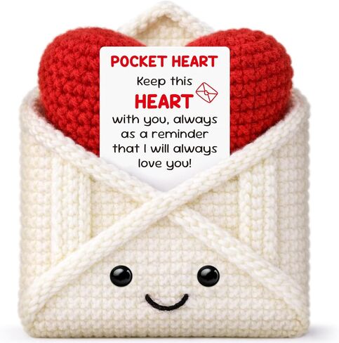 Encouragement Graduation Gift for Teacher College Student, Inspirational Gift for Fathers Day, Crochet Stress Relief Gifts for Adult Teen Friend Mothers Father, Pocket Hug Love Gifts for Women Men in Saudi Arabia