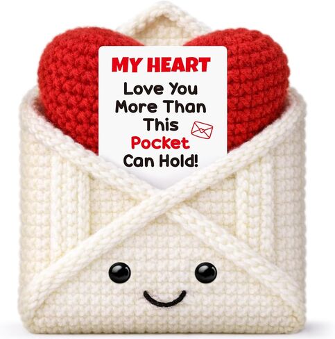Encouragement Graduation Gift for Teacher College Student, Inspirational Gift for Fathers Day, Crochet Stress Relief Gifts for Adult Teen Friend Mothers Father, Pocket Hug Love Gifts for Women Men in Saudi Arabia