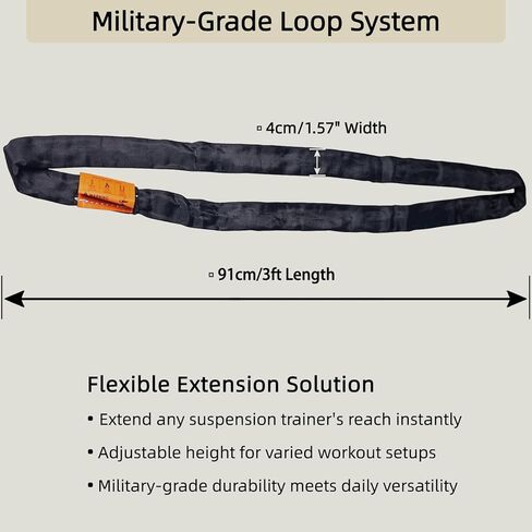 PRIORMAN Heavy Duty Round Sling Rope for Aerial Lyra Hoop Rig Aerial Silks Handing 2600LBS 3ft Hand Loop Strap Training Gymnastics in Saudi Arabia
