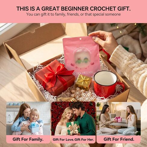 Dakytoo Crochet Kit for Beginners, Amigurumi Crocheting Animal Kits, with Step-by-Step Video Tutorials for Baby Adults Gift- 2 Pack Turtles in Saudi Arabia