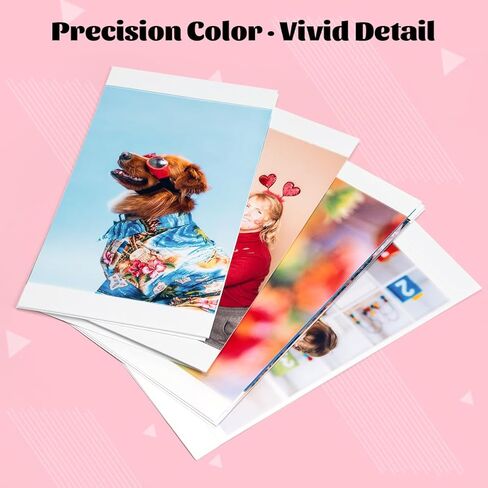 Comaptible with Liene Amber 4x6" 80 Sheets Photo Printer Paper & 2 Ink Cartridges Refill for M100/M200/M110/M210, DHP512/DHP513/DHP514/DHP515, for Display, Framing, Scrapbook in Saudi Arabia