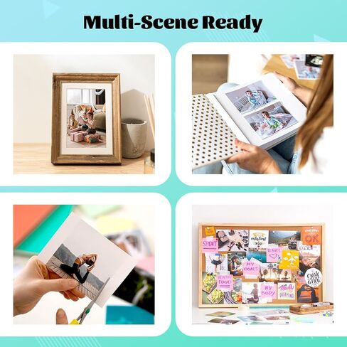 Comaptible with Liene Amber 4x6" 80 Sheets Photo Printer Paper & 2 Ink Cartridges Refill for M100/M200/M110/M210, DHP512/DHP513/DHP514/DHP515, for Display, Framing, Scrapbook in Saudi Arabia