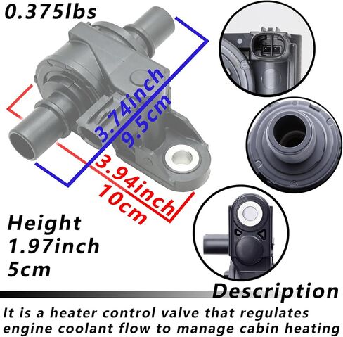 16671-24010 Heater Coolant Control Valve Compatible with 2019-2024 Toyota Corolla / 2019-2022 Lexus UX200 / UX250h, Replace 16671-F2010 in Saudi Arabia