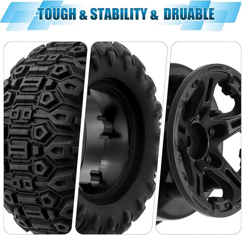 GOUPRC 12.5mm Hex RC Wheel Tires Set, 4.1 * 2.1 Inches 4PCS Swamp Claw Mud Terrain Tires Accessories for Traxxas Mini Maxx 1/12 RC Crawler Car Truck Buggy in Kuwait