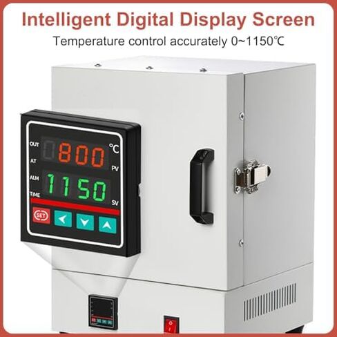2000W Four-Sided Electric Kiln for Home Use, Max Temp 1150℃, Perfect for Jewelry Making, Wax Casting, Clay Pottery, and Ceramics DIY Projects in Saudi Arabia
