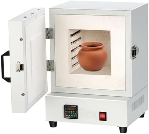 2000W Electric Kiln for Pottery, Jewelry Making & DIY Projects, Muffle Furnace with Temperature Range 0-1150℃ for Glazing, Dewaxing, and Annealing in Saudi Arabia