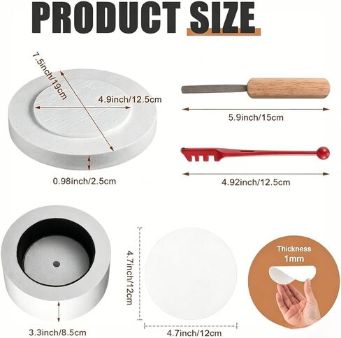 10-Piece Large Microwave Kiln Kit for Glass Fusing – Includes Microwave Kiln Paper, DIY Jewelry Making Tools & Fusing Glass Supplies Set for Beginners in Kuwait