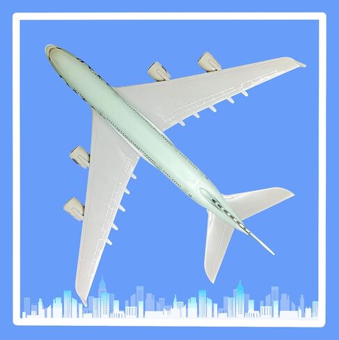 1/200 مقياس نموذج طائرة نموذج دييكاست طائرات قطر A380 عرض طائرة للمكتب/ديكور المنزل (نموذج طائرة الراتنج من 12 بوصة in Kuwait