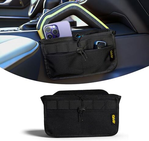 Seat Back Storage Bag for Ford Bronco 2021-2025, MOLLE Tactical Organizer for 2-Door & 4-Door (Not Sport), Armrest Storage Pouch, 600D Oxford, No Drill Easy Install, Off-Road Gear Holder Black in Saudi Arabia