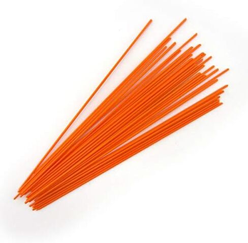 Orange Opal COE 90 Stringer Sample - 4.375" Long Bullseye Glass Stringer in Saudi Arabia