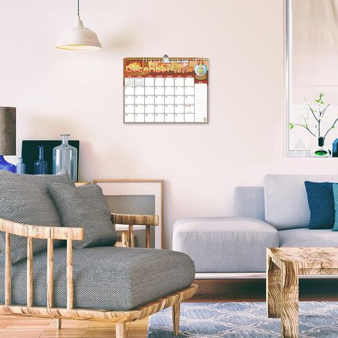 Lbylyhxc 2026-2027 Calendar - Includes July 2026 to December 2027-18 Monthly Wall Calendar 2026-2027, 11 x 8.5 Inches.Thick Paper with Julian Dates and Block for New Year and Christmas Presents (Calendar 2026 - 2027) in Kuwait