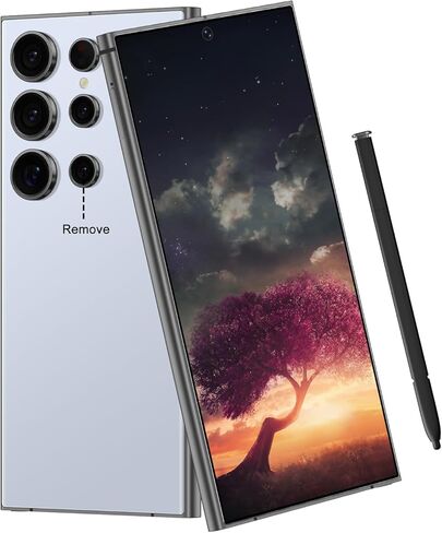 هاتف ذكي I24 Ultra 5G غير مقفل، 6 جيجابايت + 256 جيجابايت هاتف خلوي غير مقفل بالكامل لنظام Android 13، هاتف خلوي غير مقفل 6.8 بوصة، 6800 مللي أمبير، كاميرا مزدوجة 48 ميجابكسل + 108 ميجابكسل/شريحة اتصال مزدوجة/قفل بصمة الإصبع/معرف الوجه 5G هاتف in Saudi Arabia