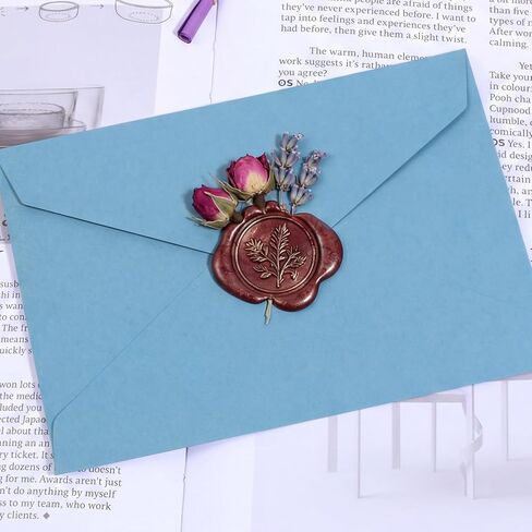 Letter Paper and Envelopes Set, Best Paper and Elegant 4x6 Envelopes, 24PCS Writing Sheets + 12PCS 4x6 Envelope for Love Letters and Party Invitations Stationery Sets (Lake Blue) in Kuwait