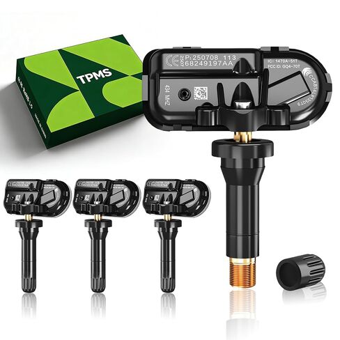 TPMS RAM 433MHz Pre-Programmed Compatible with Ram 1500 2013-2017 | Ram 2500 2014-2023 /OE#68249197AA,68157568AA (Set of 4) Tire Pressure Monitoring Sensor in Saudi Arabia