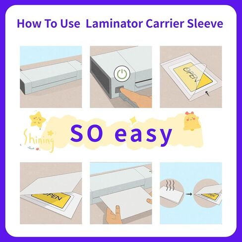 5 Pack Laminator Carrier Sleeve Legal Size Thermal Laminating Carriers fit 8.5x14 inch Lamination Sleeve Sheet for Most Laminating Pouch in Saudi Arabia