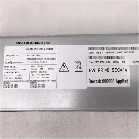 AA25420L Power Supply 300-2159-03 12V 165A 2000W in Saudi Arabia
