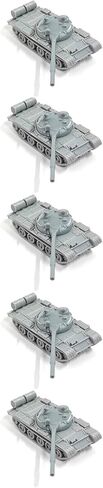 5PCS 1/144 Scale DIY T-62 Main Battle Tank – Cold War Soviet T62 MBT 3D Resin Model for Display and Collection in Saudi Arabia