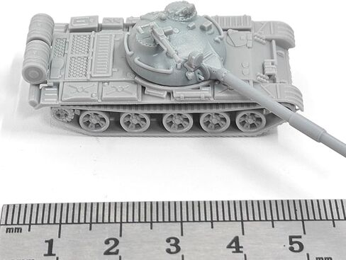5PCS 1/144 Scale DIY T-62 Main Battle Tank – Cold War Soviet T62 MBT 3D Resin Model for Display and Collection in Saudi Arabia