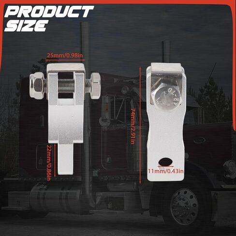موسع دواسة القابض الألومنيوم متوافق مع Peterbilt 378 379 386 388 389 الشاحنات دواسة الفرامل موسعات البليت الألومنيوم الفضة in Kuwait