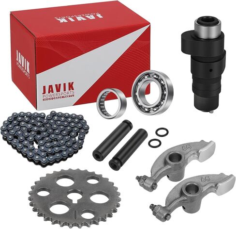 مجموعة محمل تروس عمود الحدبات وسلسلة الكاميرا من JAVIK مناسبة لـ Yamaha Big Bear 350 YFM350 1990-1999 Warrior 350 Wolverine 350 Moto-4 350 1989-2005، OEM#5UH-12170-00-00 1YW-12170-00-00 in Kuwait
