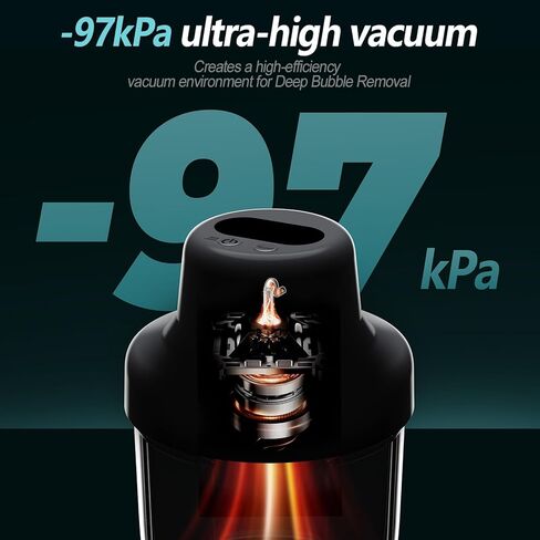 Resin Bubble Remover Vacuum Chamber-97kPa High Pressure, 99% Bubble Removal for Epoxy Resin Casting Silicone Molds, Jewelry Making & Resin Art Projects in Saudi Arabia