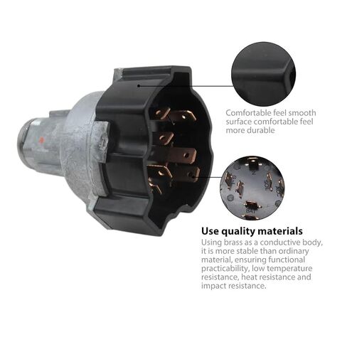 Replacement Ignition Lock Cylinder Starter Switch Compatible for 1967-1972 Chevrolet C10/C20/C30 Suburban, Includes Keys, Replaces for LS105 in Saudi Arabia