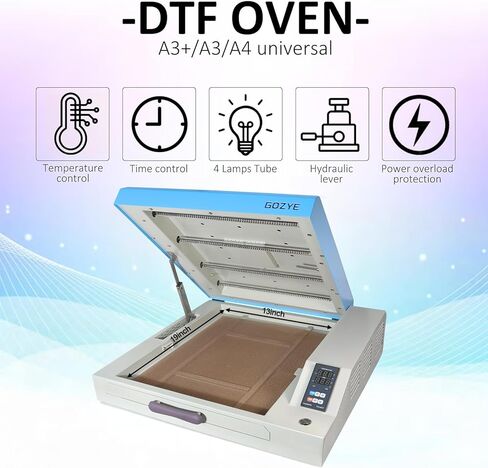 سخان فرن DTF مطور، فرن DTF A3+/A3/A4 مع سخان معالجة للتحكم في الوقت ودرجة الحرارة، فرن نقل DTF، نموذج درج ورقة فيلم DTF in Kuwait