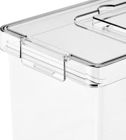 Simply Tidy Clear Letter File Storage Case with Top Handle - Waterproof & Dustproof Organizer for Documents, Craft Supplies & Office Materials, 1 Pack in Saudi Arabia