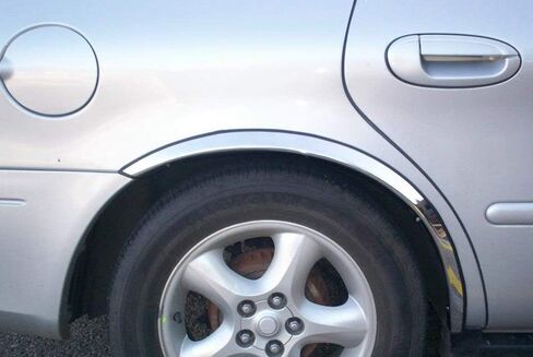 QMI 121922 -Fender Trim Compatible With Cadillac SRX Mirror Polished Stainless Steel 2" Wide Width Set Of 4 in Saudi Arabia