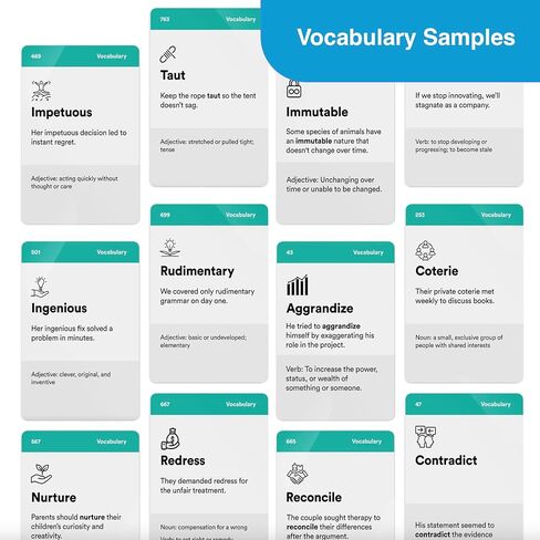 800+ SAT Vocabulary Flash Cards (2026–2027) – 800+ High-Yield Words with Memory Icons, Definitions & Sample Sentences for SAT/PSAT Test Prep to Achieve Higher Score in Saudi Arabia