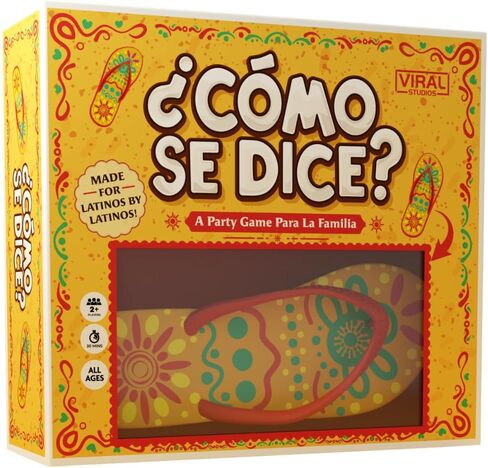 Viral Studios ¿Cómo Se Dice? – Hilarious Spanish Party Card Game, “Chancla" Included | Funny Latino Game for Families & Adults Game Night | Spanish Trivia for No Sabo Kids | 3+ Players in Saudi Arabia