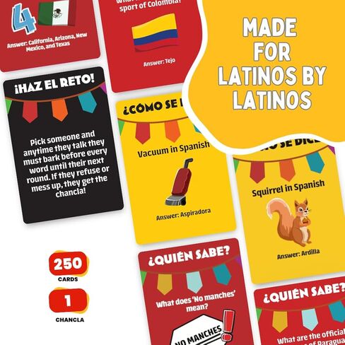 Viral Studios ¿Cómo Se Dice? – Hilarious Spanish Party Card Game, “Chancla" Included | Funny Latino Game for Families & Adults Game Night | Spanish Trivia for No Sabo Kids | 3+ Players in Saudi Arabia