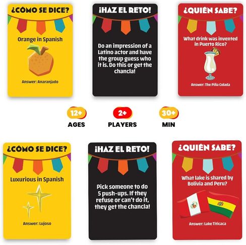 Viral Studios ¿Cómo Se Dice? – Hilarious Spanish Party Card Game, “Chancla" Included | Funny Latino Game for Families & Adults Game Night | Spanish Trivia for No Sabo Kids | 3+ Players in Saudi Arabia