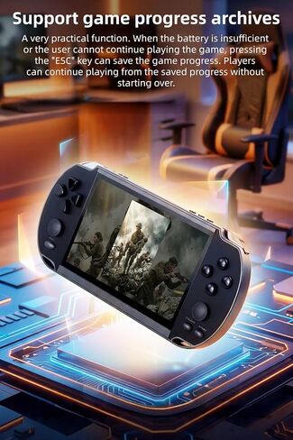 5.1 Inch Portable Retro Video Game Console Nostalgia Handheld Gaming Eevice MP4 MP3 Music Children's Electronic Game Toys Birthday Suitable for Home/Outdoors/Travel in Saudi Arabia