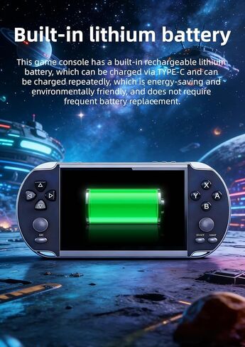 5.1 Inch Portable Retro Video Game Console Nostalgia Handheld Gaming Eevice MP4 MP3 Music Children's Electronic Game Toys Birthday Suitable for Home/Outdoors/Travel in Saudi Arabia