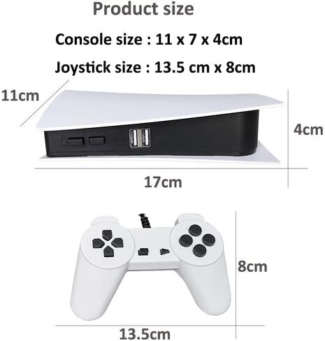 Game Station 5 USB Wired Video Game Console with 200 Classic Games 8 Bit GS5 TV Console Retro Handheld Game Player AV Output in Saudi Arabia