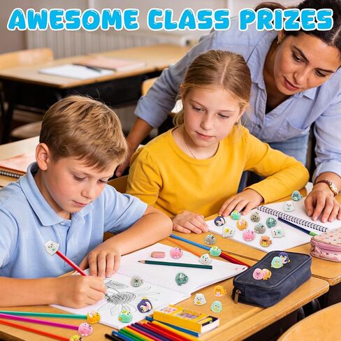 20 pcs Ocean Animal Pencil Topper Erasers for Kids Classroom Prizes, 3D Funny Pencil Top Erasers for Kids Class Treasure Box,Game Rewards,Party Favors, Non-Removable in Saudi Arabia