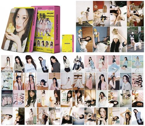 مجموعة بطاقات ILLIT الألبوم الصغير الرابع MAMIHLAPINATAPAI Lomo - 55 قطعة من بطاقات صور HD Kpop، بضائع قابلة للتجميع لمحبي MAGO، وبطاقات صور فردية وجماعية من ILLIT in Kuwait